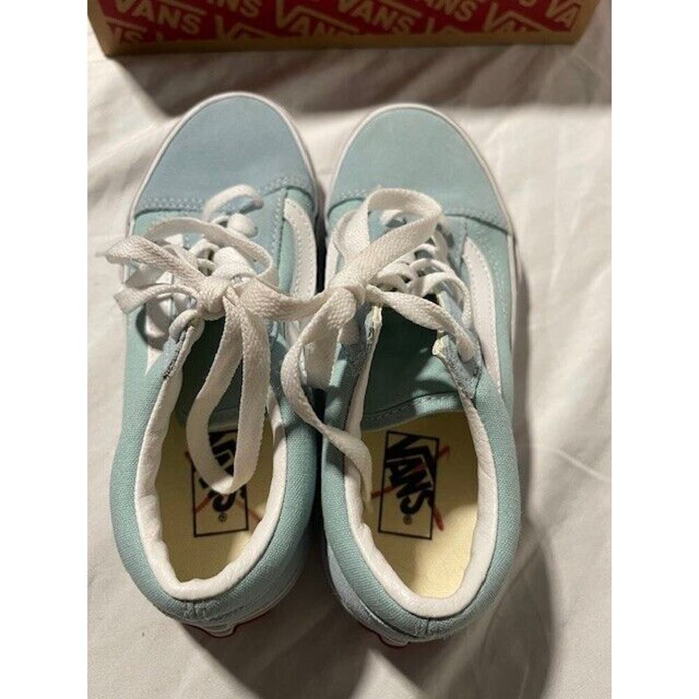 VANS Youth Skater Shoes Sneakers Youth Kids 2 Old Skool Skateboard Athletic NEW - Picture 7 of 11